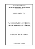 Luận văn Thạc sĩ Kinh tế: Tác động của FDI đến việc làm tại các địa phương ở Việt Nam