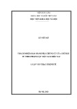 Luận văn Thạc sĩ Kinh tế: Trách nhiệm bảo hành Nhà chung cư của Chủ đầu tư theo pháp luật hiện nay