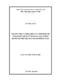 Luận văn Thạc sĩ Luật học: Nguyên nhân và điều kiện của tình hình tội vi phạm quy định về tham gia giao thông đường bộ trên địa bàn thành phố Đà Nẵng