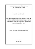 Luận văn Thạc sĩ Chính sách công: Vai trò của trung tâm bồi dưỡng chính trị ở Thành phố Hồ Chí Minh trong quá trình thực hiện chính sách đào tạo, bồi dưỡng cho cán bộ, đảng viên