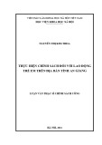 Luận văn Thạc sĩ Chính sách công: Thực hiện chính sách đối với lao động trẻ em trên địa bàn tỉnh An Giang