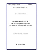 Luận văn Thạc sĩ Quản lý công: Bồi dưỡng đội ngũ cán bộ các cơ quan chiến lược Tổng cục Chính trị Quân đội nhân dân Lào