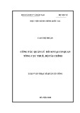 Luận văn Thạc sĩ Quản lý công: Công tác quản lý hồ sơ tại cơ quan Tổng cục Thuế, Bộ tài chính