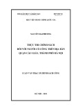 Luận văn Thạc sĩ Chính sách công: Thực thi chính sách đối với người có công với cách mạng trên địa bàn quận Cầu Giấy, Thành phố Hà Nội