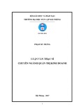 Luận văn Thạc sĩ Quản trị Kinh doanh: Hoàn thiện công tác tuyển dụng nhân sự tại công ty TNHH sứ Đông Lâm DOLACERA