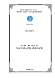 Luận văn Thạc sĩ Quản trị kinh doanh: Giải pháp nâng cao chất lượng dịch vụ tín dụng của Ngân hàng TMCP Kỹ Thương Việt Nam (Techcombank) – Chi nhánh Kiến An