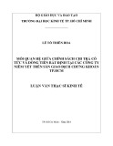 Luận văn Thạc sĩ Kinh tế: Mối quan hệ giữa chính sách chi trả cổ tức và dòng tiền bất định tại các công ty niêm yết trên Sàn giao dịch chứng khoán TP.HCM - Lê Tố Thiên Hoa