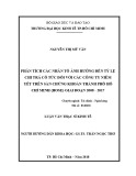 Luận văn Thạc sĩ Kinh tế: Phân tích các nhân tố ảnh hưởng đến tỷ lệ chi trả cổ tức của các công ty niêm yết trên Sàn chứng khoán thành phố Hồ Chí Minh (HOSE) giai đoạn 2008 – 2017