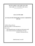 Báo cáo tổng hợp quy hoạch nuôi tôm hùm đến năm 2020 và định hướng đến năm 2030