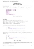 Bài thực hành Nhập môn lập trình số 8: Mảng trong lập trình
