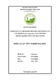 Khoá luận tốt nghiệp Đại học: Ảnh hưởng của chế độ bón phân đến sinh trưởng của cây Sói rừng (Sarcandra glabra) tại vườn ươm trường Đại học Nông lâm Thái Nguyên