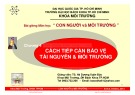 Bài giảng Con người và Môi trường: Chương 4 - TS. Hà Dương Xuân Bảo