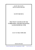 Luận văn Thạc sĩ Hoá học: Phân tích và đánh giá mức độ ô nhiễm đồng, chì trong bụi đường tại Thành phố Bắc Ninh