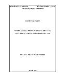 Luận án Tiến sĩ Nông nghiệp: Nghiên cứu đặc điểm cấu trúc và khả năng chắn sóng của rừng ngập mặn ở Việt Nam