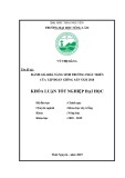 Khoá luận Tốt nghiệp Đại học: Đánh giá khả năng sinh trưởng phát triển của tập đoàn giống sắn năm 2018