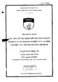 Luận văn Thạc sĩ Kế toán: Các yếu tố tác động đến dự toán ngân sách của các doanh nghiệp nhỏ và vừa tại khu vực thành phố Hồ Chí Minh