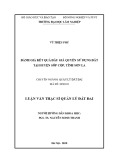 Luận văn Thạc sĩ Quản lý đất đai: Đánh giá công tác đấu giá quyền sử dụng đất ở trên địa bàn huyện Sốp Cộp, tỉnh Sơn La