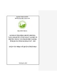 Luận văn Thạc sĩ Quản lý đất đai: Đánh giá tình hình chuyển nhượng, tặng cho quyền sử dụng đất tại một số phường trung tâm thành phố Cẩm Phả giai đoạn 2017 - 2019