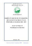 Luận văn Thạc sĩ Quản lý đất đai: Nghiên cứu một số yếu tố ảnh hưởng đến giá đất ở trên địa bàn thị xã Cửa Lò, tỉnh Nghệ An giai đoạn 2018-2019