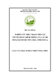 Luận văn Thạc sĩ Phát triển nông thôn: Nghiên cứu thực trạng tiếp cận vốn tín dụng chính thống của các hộ nông dân huyện Yên Châu, tỉnh Sơn La