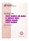 Thông tin Xây dựng cơ bản và khoa học công nghệ xây dựng – Số 15/2015