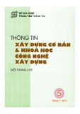 Thông tin Xây dựng cơ bản và khoa học công nghệ xây dựng – Số 5/2013