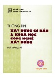 Thông tin Xây dựng cơ bản và khoa học công nghệ xây dựng – Số 24/2013