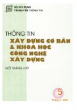 Thông tin Xây dựng cơ bản và khoa học công nghệ xây dựng – Số 5/2021