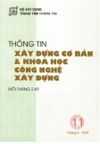 Thông tin Xây dựng cơ bản và khoa học công nghệ xây dựng – Số 11/2019