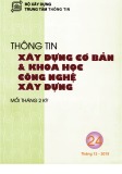 Thông tin Xây dựng cơ bản và khoa học công nghệ xây dựng – Số 24/2019