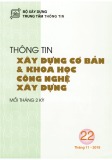 Thông tin Xây dựng cơ bản và khoa học công nghệ xây dựng – Số 22/2019