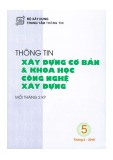 Thông tin Xây dựng cơ bản và khoa học công nghệ xây dựng – Số 5/2016