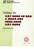 Thông tin Xây dựng cơ bản và khoa học công nghệ xây dựng – Số 6/2020