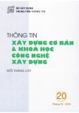 Thông tin Xây dựng cơ bản và khoa học công nghệ xây dựng – Số 20/2019