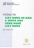 Thông tin Xây dựng cơ bản và khoa học công nghệ xây dựng – Số 9/2019