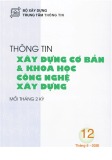 Thông tin Xây dựng cơ bản và khoa học công nghệ xây dựng – Số 12/2020