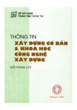 Thông tin Xây dựng cơ bản và khoa học công nghệ xây dựng – Số 17/2014