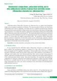 Biochemical compositions, antioxidant activity, and in vitro antibacterial activity of extract from wild bitter melon (Momordica charantia var. abbreviata Ser.)