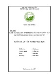 Khoá Luận tốt nghiệp Đại học: Đánh giá khả năng sinh trưởng của một số giống táo tại trường Đại học Nông lâm Thái Nguyên