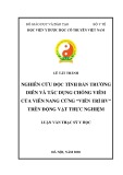 Luận văn Thạc sĩ Y học: Nghiên cứu độc tính bán trường diễn và tác dụng chống viêm của viên nang cứng “Viên trĩ HV” trên động vật thực nghiệm