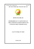 Luận văn Thạc sĩ Y học: Mô hình bệnh tật và nguồn nhân lực Y học cổ truyền tại một số trung tâm y tế huyện thuộc tỉnh Kiên Giang