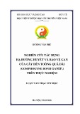 Luận văn Thạc sĩ Y học: Nghiên cứu tác dụng hạ đường huyết và bảo vệ gan của cây Dền toòng quả dài (Gomphogyne bonii Ganep.) trên thực nghiệm