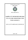 Khóa luận tốt nghiệp ngành Dược học: Nghiên cứu thành phần hóa học của cây Chua me đất hoa vàng (Oxalis corniculata L.)