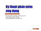 Bài giảng Kỹ thuật phần mềm ứng dụng: Chương 1 - ĐH Bách khoa Hà Nội