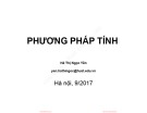 Bài giảng Phương pháp tính: Chương giới thiệu - Hà Thị Ngọc Yến