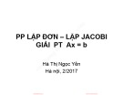 Bài giảng Phương pháp tính: Chương 7 - Hà Thị Ngọc Yến