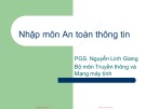 Bài giảng Nhập môn An toàn thông tin: Chương 4 - PGS. Nguyễn Linh Giang