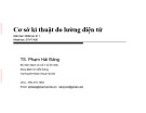 Bài giảng Cơ sở kĩ thuật đo lường điện tử: Chương 1 - TS. Phạm Hải Đăng