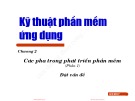 Bài giảng Kỹ thuật phần mềm ứng dụng: Chương 2 (Phần 1) - ĐH Bách khoa Hà Nội