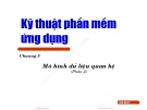 Bài giảng Kỹ thuật phần mềm ứng dụng: Chương 3 (Phần 2) - ĐH Bách khoa Hà Nội